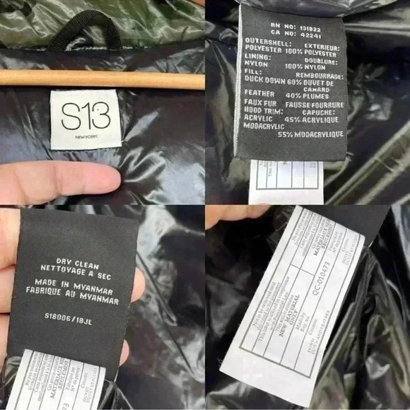 S13 by SAM. Snowcat Down Puffer Vest with Faux Fur Hood small - Picture 11 of 15